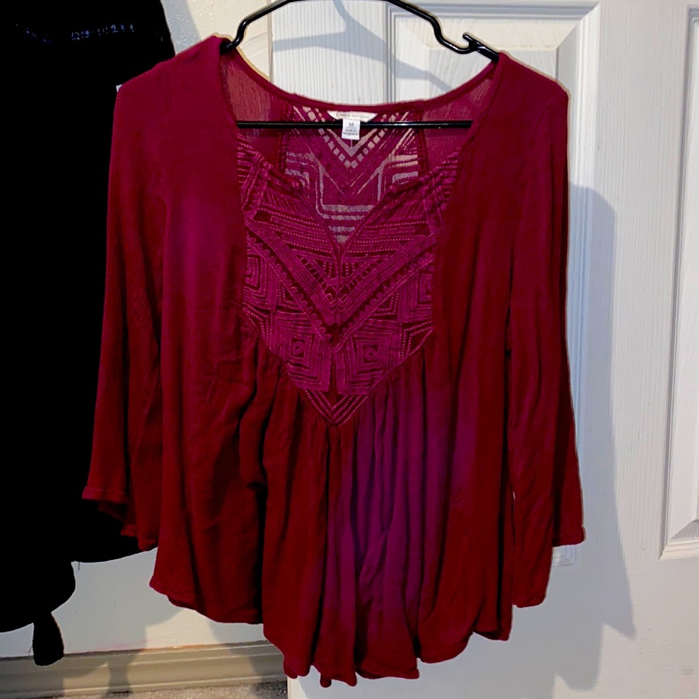 Cato maroon blouse